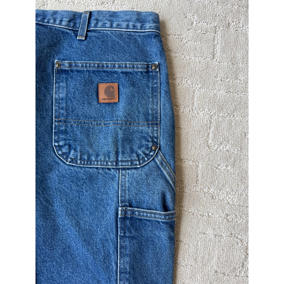 Carhartt Double Front Denim Logger Loose Original Fit - Picture 7 of 8